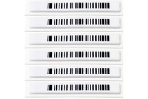 O&W SECURITY AM Étiquettes adhésives AM 58 kHz Étiquettes de sécurité avec code-barres factice désactivables Sécurité des marchandises Sécurité article (1000)