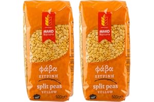 ‎JASSAS GRIECHISCHE FEINKOST Fava Gelbe Erbsen nach griechischer Art | 2x 500g Packung von Mako | Fava Bohnen in Spitzenqualität | +20ml Jassas Olivenöl