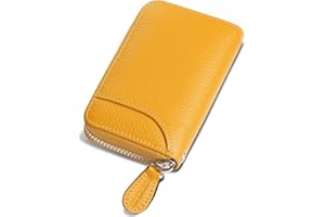 GADIEMKENSD Credit Card Holder RFID Sleeves Wallets Thin Carteras para Mujer Boho Tarjeteros De Mujer Mini Purse for Travel Card Cases & Money Organizers Cash Envelope Wallet for Womens Gift Yellow
