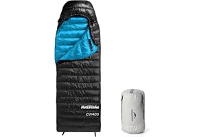 Naturehike 650FP Dunsovsäck, ultralätt 910 g kompakt lätt att bära den, 4 årstider, stort utrymme att flytta utan att kännas