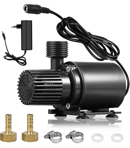 HSEAMALL DC 12 V mini-waterpomp met filter, borstelloze dompelwaterpomp HSEAMALL DC 12 V mini-waterpomp met filter, borstelloze dompelwaterpomp