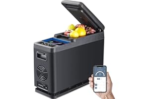 BODEGA 8L Frigo Portatile per Auto, Frigorifero Portatile Elettrico, Frigoriferi Congelatore, Manuale&APP Controllo, 12/24V DC Congelatori per Viaggio, Picnic, Campeggio, Uso Home
