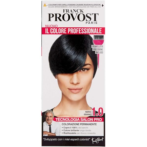 Franck Provost Permanent-Haarfarbe Mahagonibraun – 3 Packungen, 100% Grauabdeckung & Glanz