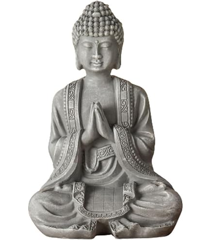Figurine Little Buddha 9 Cm – 'Tu Mérites Amour Et Affection' – Statue Zen En Polyrésine Avec Carte