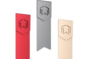 CZUR 3 Colores Marcadores de Libros, Marcapáginas Clip de Página, Regalo Cumpleaños para Alumnos Niños Colegio, Hombres, Mujeres, Niñas y Niños