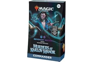 MAGIC THE GATHERING Magic: The Gathering Murders at Karlov Manor Commander Deck - Revenant Recon (100-Card Deck, 2-Card Collector Booster Sample Pack + Accessories) (English Version)