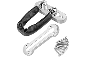 Cisixin 1 Pezzi Catena di Sicurezza,Catena Porta Chiavistello,Catena di Sicurezza AntiGraffio per La Porta, Catena della Porta Antifurto con Bulloneria a Vite