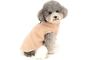 Zunea Wintermantel für kleine Hunde Warm Fleece Hundejacken Welpen Kapuzenpullis Hundekleidung Haustier Kleidung für Chihuahua Katzen Puppia Braun S