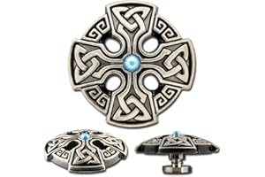 Hoppe & Masztalerz Celtic Concho Schraubzierniete Zierniete Schraubniete Screwback Concho Keltisches Kreuz No. 1