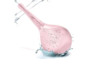 DASGUTES Enema Bulbo de Primera Calidad, Antirreflujo Ducha Vaginal de Silicona, Limpiador Anal con 5 orificios de rociado de agua: Ducha Anal y Vaginal y Laxante Limpiador Vaginal para Ducha(150ml)