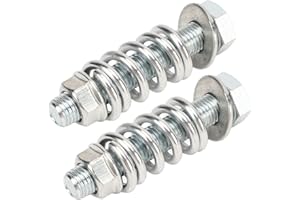 QIILU Écrou de Boulon de Ressort D'échappement, Kit de Boulon de Collecteur de Réduction de Bruit de Fixation Serrée M10x1.25 pour la Réparation de Tuyau D'échappement