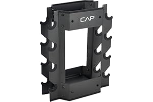 CAP Barbell Unisex-Erwachsene RK-CB16H Hantelablage für Hanteln und Kugelhanteln, schwarz