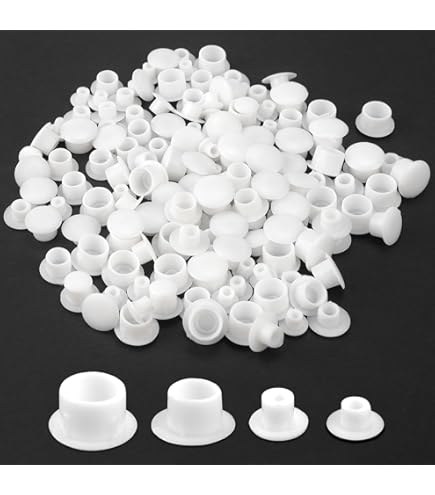 120 Tappi Copriforo Per Mobili - 8 Misure Da 6 A 25mm In Nylon - Foto 6
