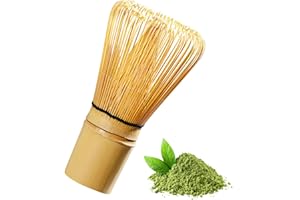 GUIGA Matcha-Schneebesen für die japanische Matcha Zeremonie, Bambusbesen für Matcha Tee,Japanische Bambus Besen Matcha Whisk Bamboo,Matcha Besen Herstellungswerkzeuge - 100 Zinken