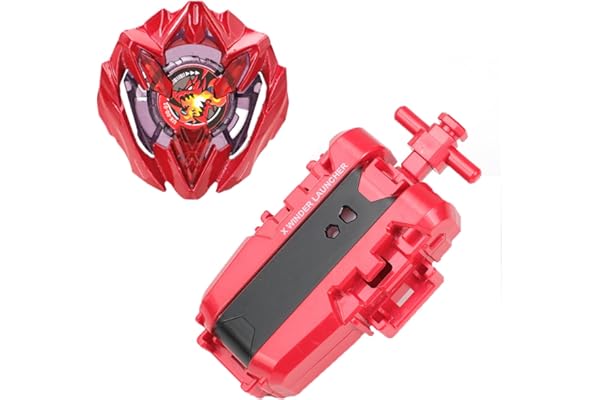 DEZAWRTY X Battling Toupie Set - Buster Dran UX Attack Type avec X String Launcher, X Starter Pack, Compatible avec Les séries X, Super Cadeau de Jouets pour Les Jeunes Kid 6+ (X203)