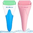Afounda 2 Pack Ice Rollers For Face, Eyes And Whole Body Relief, Face Roller Skin Care Tool For Migraine Relief And Blood Circulation (Pink+Blue)