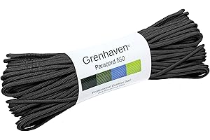 Grenhaven - Corda Paracord Universale per Paracadute - Corda di Sopravvivenza a 7 Stringhe - 30m/327 gr in Parachute Nylon Cord resistentissima - ATTENZIONE!!!Non Adatta per Arrampicata