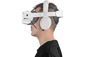 Globular Cluster Auriculares estéreo Bass VR hechos a medida para Oculus Quest 2 y Oculus Rift S – Cable elástico corto cómodo almohadilla y cubierta