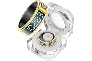 FINDTIME Smart Ring Smartringe für Herren Damen Scroll Ring Smart Ring Android Fitness Ring Schlaftracker Herzquenz SpO2 Messer kalorie Distanz-Tracking Podómetro Remote-Auslöte-Auslöser