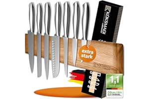 KÖKSMAGI Barra magnetica per coltelli OSKAR - porta coltelli magnetico in legno (40 cm)