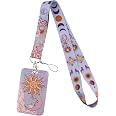 Juanooo Boho Rainbow ID Badge Lanyard – Cute Keychain Holder For Keys, Cards, School Or Work