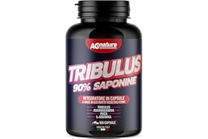 AG nature Tribulus Terrestris Alto Dosaggio 90% Saponine x Palestra - Integratore Uomo Naturale x Massa Muscolare con Maca Peruviana e Ashwagandha