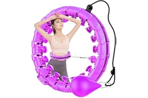 BESTYKS Smart Hula Hoop mit Gewicht Kugel, Reifen Erwachsene mit Smarten Zähler Gewichtsverlust, Magnetische Scheibe, und 16 Abnehmbarer Einstellbar Breit Bewegliche, für Kinder Erwachsene Anfänger