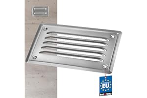 KOTARBAU® Griglia di ventilazione 165 x 100 mm con rete in aciaio inox aerazione areazione metalica da sovrapporre