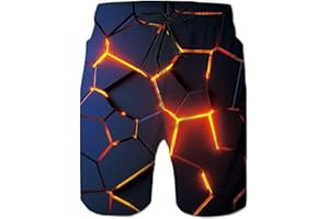 Loveternal Uomo Costume da Bagno Quick Dry Pantaloncini da Spiaggia Stampato Swim Trunks