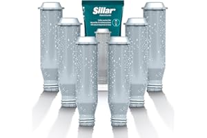 Sillar – Zamienny filtr wody do ekspresów do kawy | kompatybilny z Krups F088 NIRF700 Pro Aqua, Nivona i Melitta | wkład z węglem aktywnym, 6 sztuk | Wydłuża żywotność urządzenia