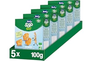 Hero Solo, Galletas de Animales Infantiles con Ingredientes de Agricultura Ecológica, Apto para Bebés a Partir de 12 Meses - Pack de 5x100 g