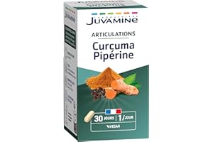 JUVAMINE - Articulations - Curcuma Piperine - Vegan - Programme 1 Mois - 30 Gélules