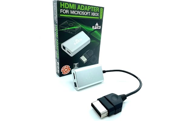 Kaico Original Xbox HDMI-adapter, Xbox2HDMI med optiskt Toslink-ljud
