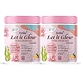 FYTIKA HEALTHCARE PRODUCTS Let It Glow Collagen Supplement Powder For Men & Women|L- Glutathione, Vitamin C, Sesbania Agati Extract|Promotes Healthy Skin, Hairs And Nails (Pineapple, Pack Of 2)
