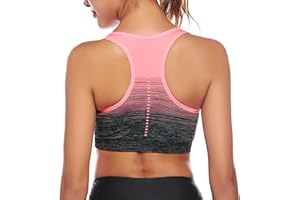 Sykooria Sujetador Deportivo Mujer Sujetador Inalámbrico con Almohadillas Extraíbles para Yoga, Fitness, Corriendo