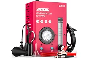 ANCEL S3000 Macchina del Fumo per Auto con Doppia modalità, 12V EVAP Smoke Leak Detector con Manometro e Flussometro Regolabile, Fumo Tester di Perdite per Tubi di Carburante per Veicolo Moto Barca