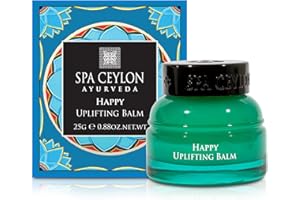 ‎SPA CEYLON SPA CEYLON Happy Uplifting Balm, 10 g ayurvedischer Aromabalsam mit Süßorange, Mandarine und Zimt, stimmungsaufhellend und belebend, für positive Energie im Alltag