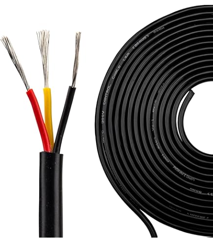 10 Meter Kalitec H05VV-F Schlauchleitung 3x0,75 mm² I Stromkabel 3G0,75 mm2 mit Schutzleiter I PVC Kabel für Innenbereich I Elektrokabel schwarz I Lampenkabel flexibel I Gerätekabel 3 adrig
