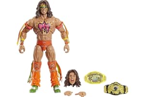 MATTEL WWE Ultimate Warrior Ultimate Edition Figuras coleccionables con Accesorios, Regalos para Niños y coleccionistas