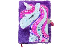powerking Tagebuch für Mädchen,Unicorn Journal Notebook und Schulheft mit Schloss für Kinder und Kinder(Einhorn)