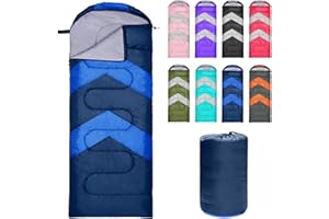 Zusentee Schlafsack 3-4 Jahreszeite für Outdoor Camping Warme Einzelne Erwachsene Wasserdicht Leichter Ultraleicht Schlafsack für Erwachsene Kinder Camping Wandern, Reise