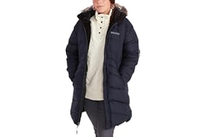 Marmot Kobiety Wm's Montreal Coat, Lekka Kurtka Puchowa, Sprężystość Puchu 700 Fp, Ciepła Parka, Stylowy Płaszcz Zimowy, Wodoodporny, Wiatroszczelny, Midnight Navy, XL