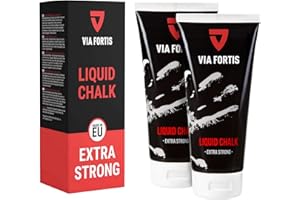 ‎VIA FORTIS VIA FORTIS Liquid Chalk – Flüssigkreide für maximalen Grip beim Sport – Schnell trocknend, extrem ergiebig und lang haltend – Für Calisthenics, Bouldern, Klettern, Pole UVM