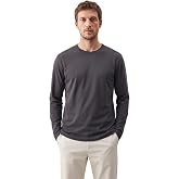 Elemge%100 Pamuk Erkek S&uuml;prem Uzun Kollu Basic T-Shirt Compact Penye Siyah Sporcu Tiş&ouml;rt Body