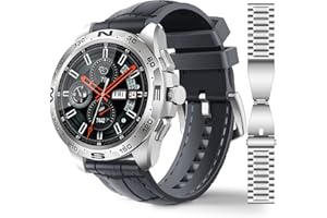 FMK Smart Watch Fitness Full Touch Screen Orologio da uomo, quadrante di chiamata e notifica di testo Smart Watch con cardiofrequenzimetro 24 ore