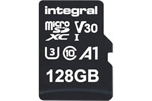 Integral 128 GB karta micro SD 4K Video Premium High Speed SDXC do 100 MB s prędkość odczytu i prędkość zapisu 50 MB s V30 C10 U3 UHS-I A1