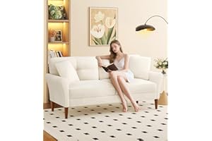 Domusensus 3 Seater Sofas 175CM, Velvet Small Sofa with 53cm Deep Seat, Modern Couch 318kg Capacity, Comfy Love Seat Tool-Free Setup, Large 2 Seater Sofa in A Box, Loveseat Couch for Living Room