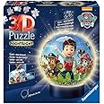 Ravensburger 3D Puzzle 11842 Night Light Puzzle Ball Paw Patrol 72 Pieces from 6 Years LED Bedside Lamp with Clapping Mechanism