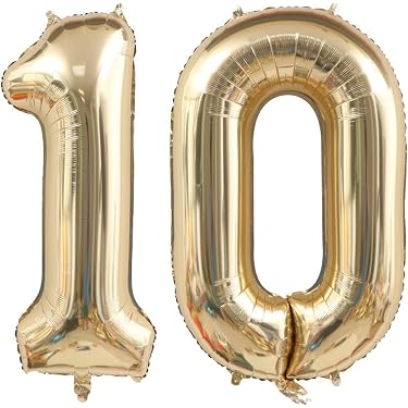 YiYou Gold Runde Folienballons 55,9 Cm – 4D Mylar Orbz, 8 Stück Set, Rosa, Für Partydekoration