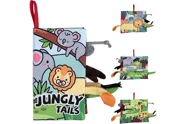 Chiluxendo Jouet Bebe 0-3 Mois, Livre Sensoriel Jeux Eveil, Fabric Book en Tissu Bébé Livre Sensoriel, Tissus Livres D'Éveil Jouet Educatif Montessori, pour Cadeau Bebe Garcon Fille